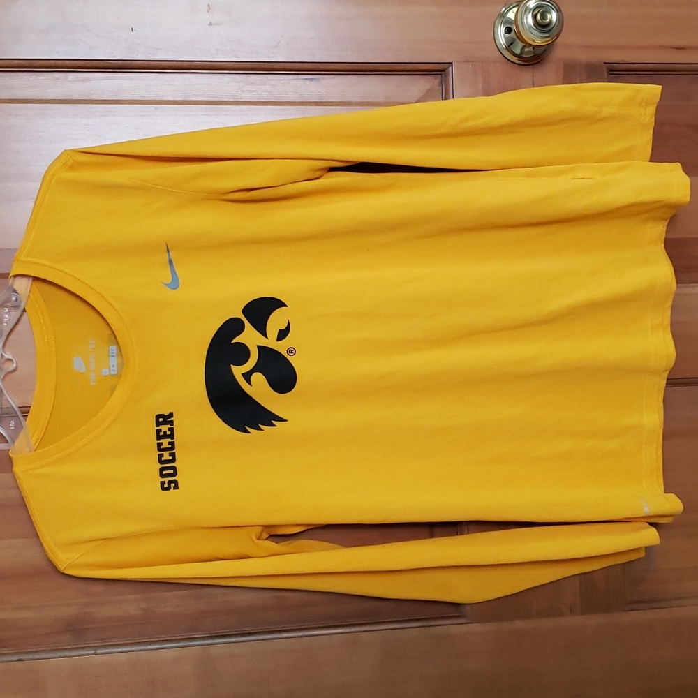 NIKE DRI-FIT - THE NIKE TEE - IOWA HAWKEYE Long Sleeve T-shirt Size L